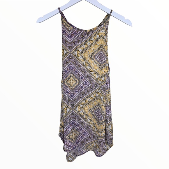 COTTON ON Australia Geo Paisley Scarf Print Sleeveless Tank Purple Size Medium - Picture 1 of 6